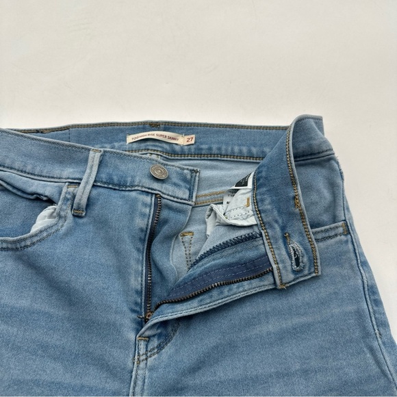 Levi’s Womens 720 High Rise Super Skinny Medium Wash Size 27 Stretch Jeans Levis - Picture 5 of 14